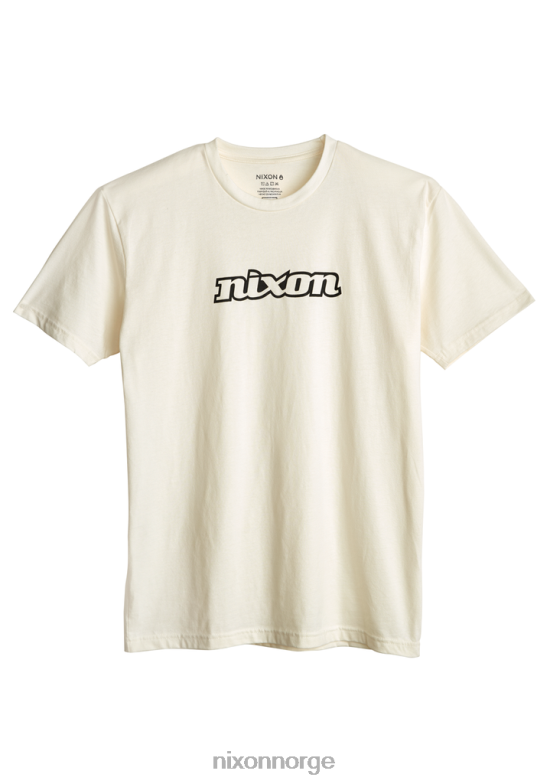 Nixon og script øko-repreve t-skjorte 42H0X502 klær naturlig/svart