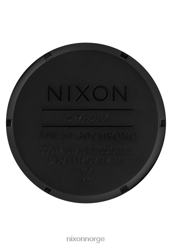 Nixon 51-30 krono 42H0X19 se alt matt sort/svart