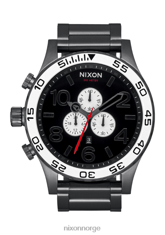 Nixon 51-30 krono 42H0X26 se svart/hvit/gunmetal