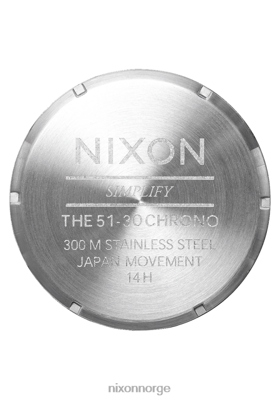 Nixon 51-30 krono 42H0X28 se marine solstråle/sølv