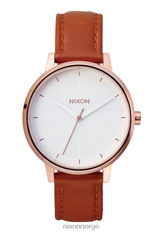 Nixon kensington skinn 42H0X234 se rosa gull/hvit