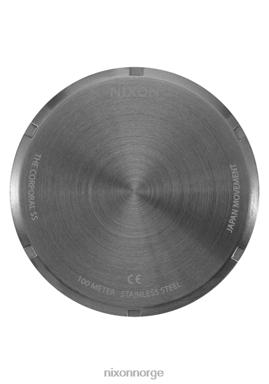 Nixon korporal rustfritt stål 42H0X65 se matt sort/matt gunmetal