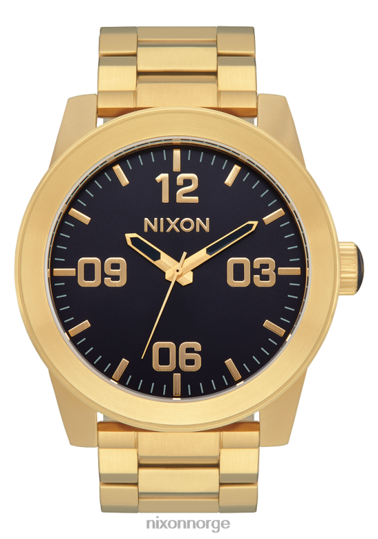 Nixon korporal rustfritt stål 42H0X71 se gull/indigo