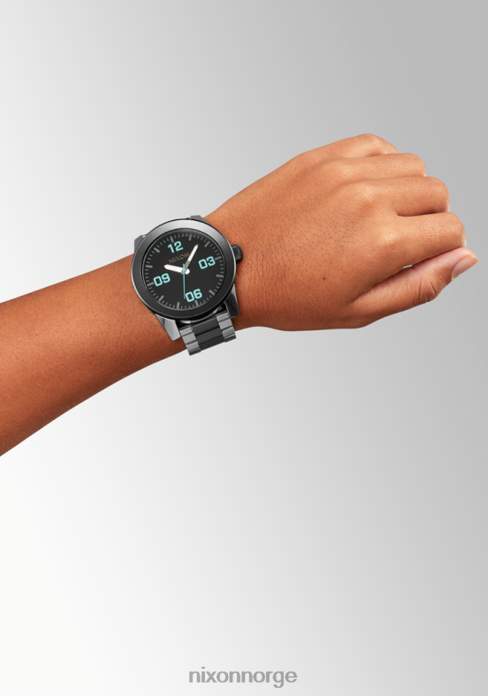 Nixon korporal rustfritt stål 42H0X73 se sølv/våpenmetall