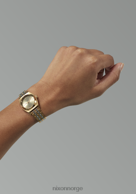 Nixon liten tidforteller 42H0X241 se Den er gull/sølv/vintage hvit