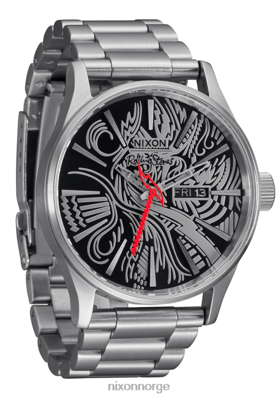 Nixon rullende steiner vaktpost i rustfritt stål 42H0X133 se sølv/svart