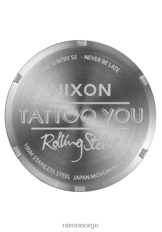 Nixon rullende steiner vaktpost i rustfritt stål 42H0X133 se sølv/svart