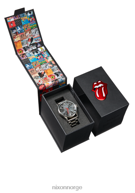 Nixon rullende steiner vaktpost i rustfritt stål 42H0X133 se sølv/svart