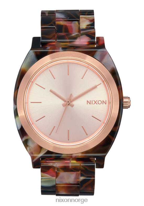 Nixon tid teller acetat 42H0X248 se rosa gull/rosa skilpadde