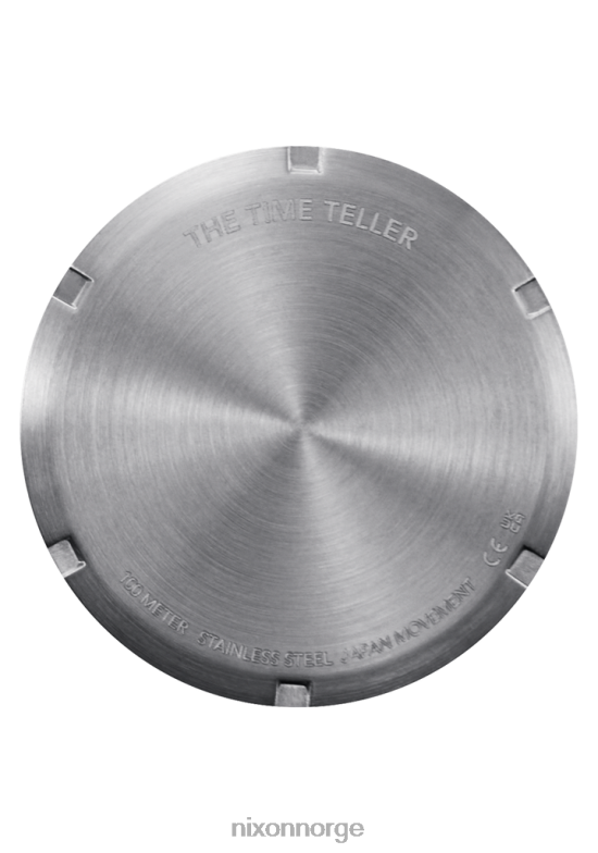 Nixon tid teller skinn 42H0X129 se lys gull/hvit solstråle