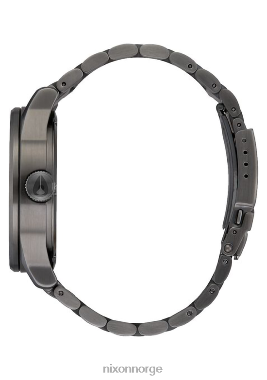 Nixon vakt i rustfritt stål 42H0X10 se gunmetal/svart solstråle