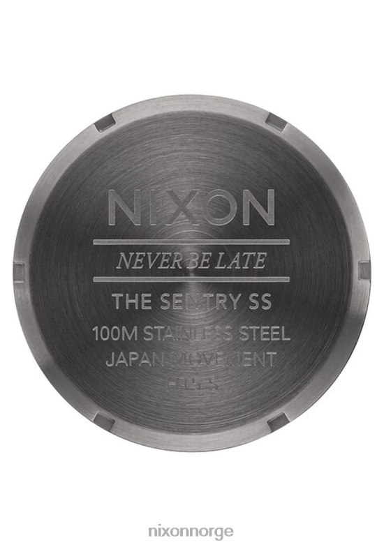 Nixon vakt i rustfritt stål 42H0X10 se gunmetal/svart solstråle