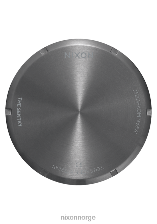 Nixon vakt i rustfritt stål 42H0X10 se gunmetal/svart solstråle