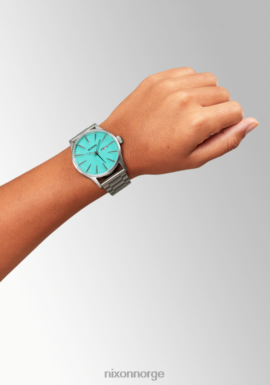 Nixon vakt i rustfritt stål 42H0X11 se sølv/turkis