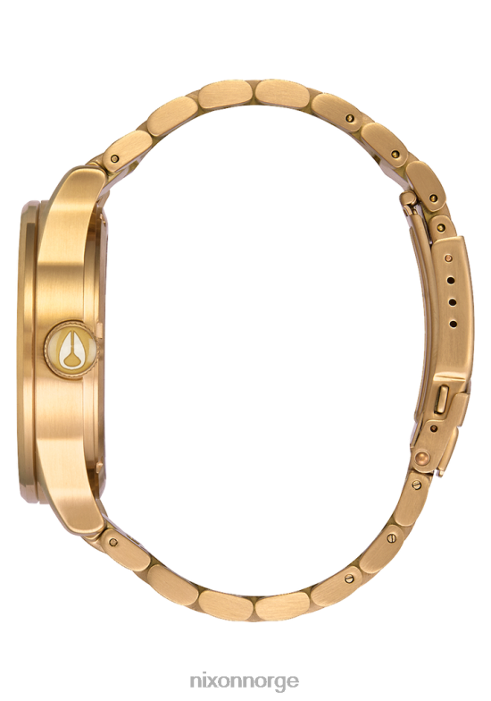Nixon vakt i rustfritt stål 42H0X14 se okseblod solstråle/gull