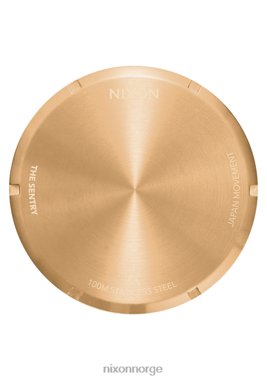 Nixon vakt i rustfritt stål 42H0X14 se okseblod solstråle/gull