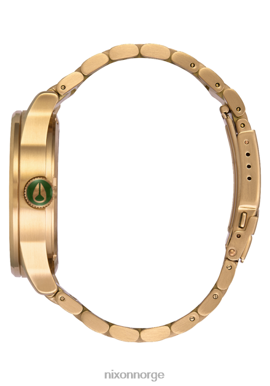 Nixon vakt i rustfritt stål 42H0X3 se gull/grønn solstråle