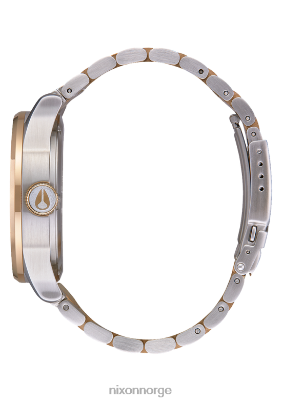Nixon vakt i rustfritt stål 42H0X7 se sølv/gull