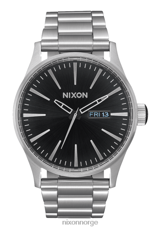 Nixon vakt i rustfritt stål 42H0X9 se svart solstråle
