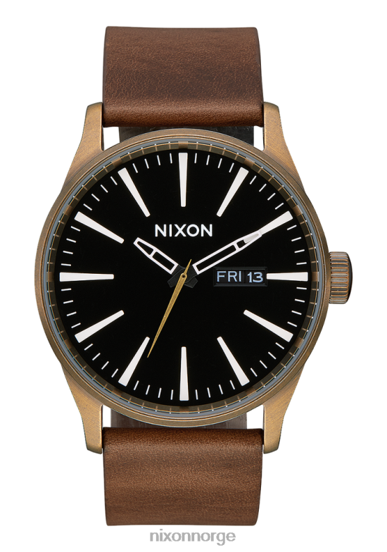 Nixon vaktskinn 42H0X49 se messing/svart/brun