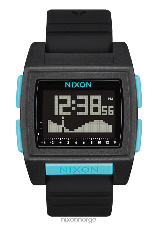 Nixon base tide pro 42H0X181 se helt svart/blått