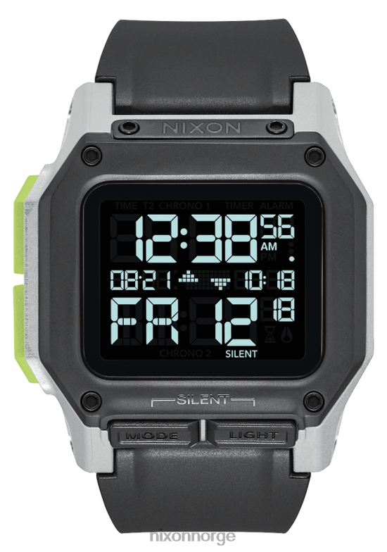 Nixon regulus 42H0X158 se svart/hvit/lime