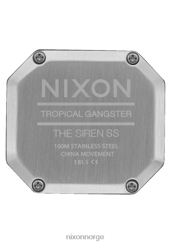 Nixon sirene i rustfritt stål 42H0X210 se sølv/iriserende