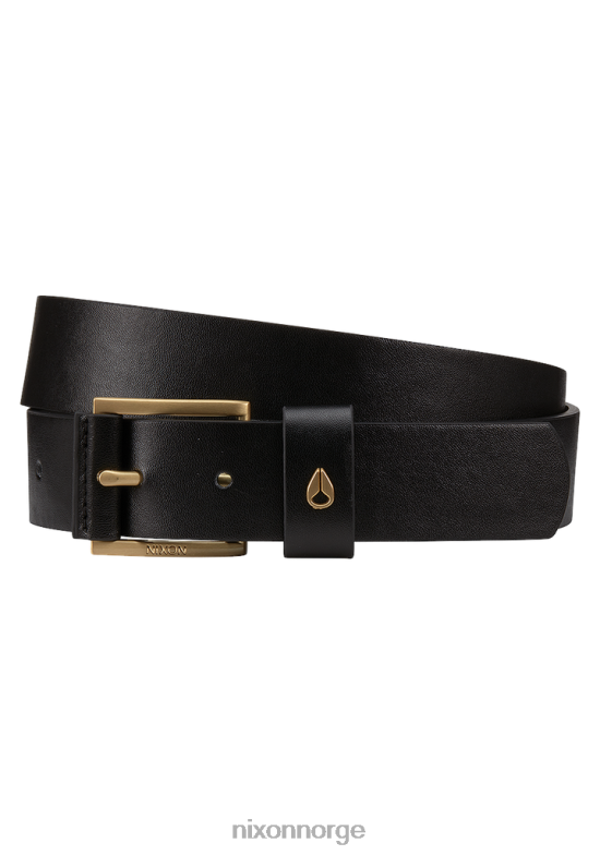 Nixon americana vegansk belte 42H0X552 tilbehør svart gull