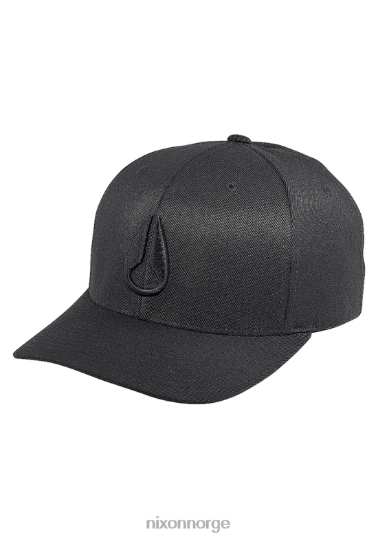 Nixon dyp ned flexfit atletisk passform lue 42H0X396 tilbehør helt svart