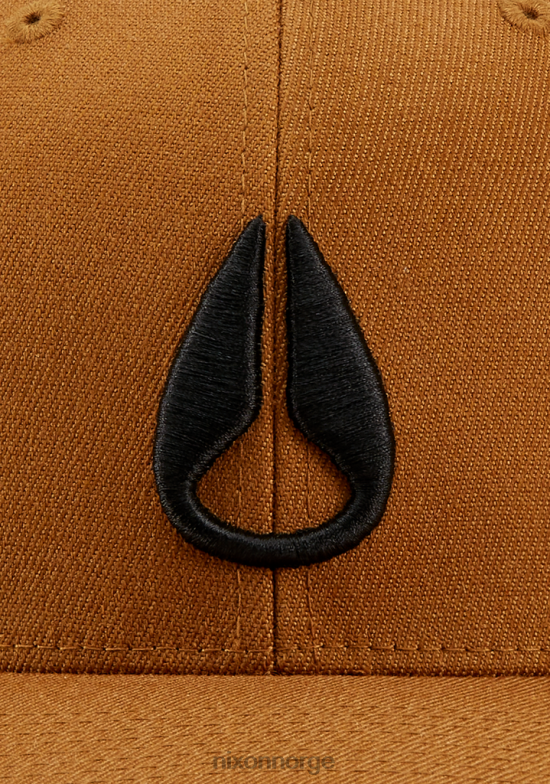 Nixon dyp ned flexfit atletisk passform lue 42H0X398 tilbehør brun svart