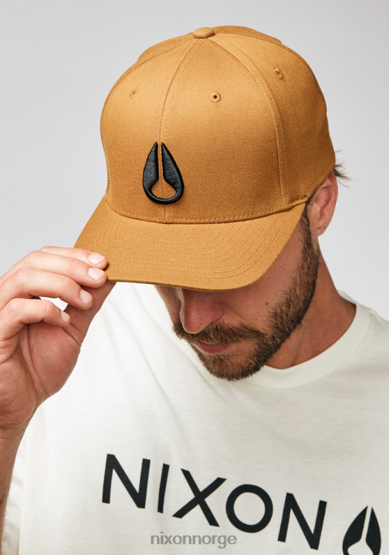 Nixon dyp ned flexfit atletisk passform lue 42H0X398 tilbehør brun svart