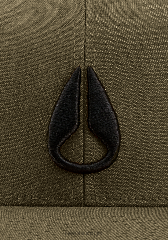 Nixon dyp ned flexfit atletisk passform lue 42H0X400 tilbehør mørk oliven