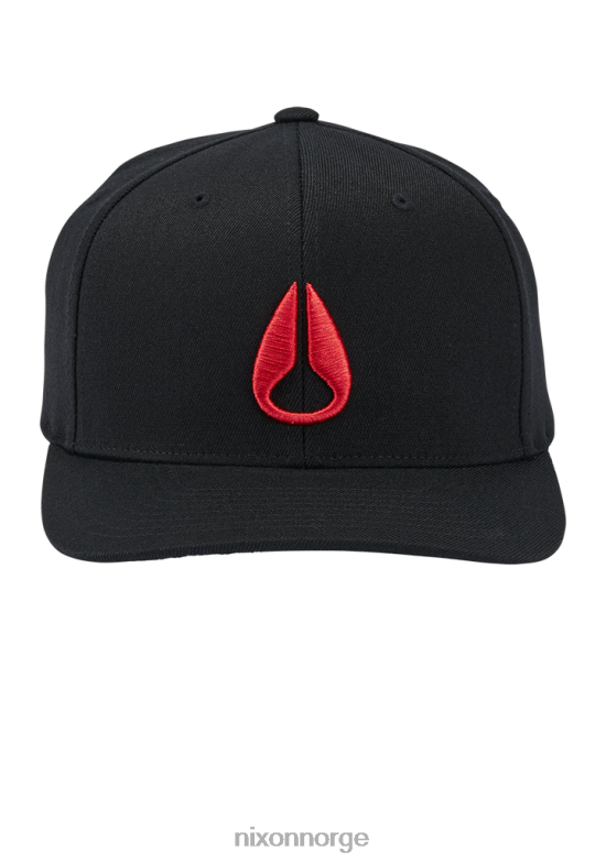 Nixon dyp ned flexfit atletisk passform lue 42H0X401 tilbehør svart, rød