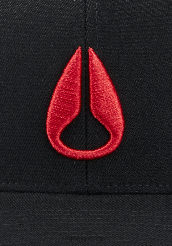 Nixon dyp ned flexfit atletisk passform lue 42H0X401 tilbehør svart, rød