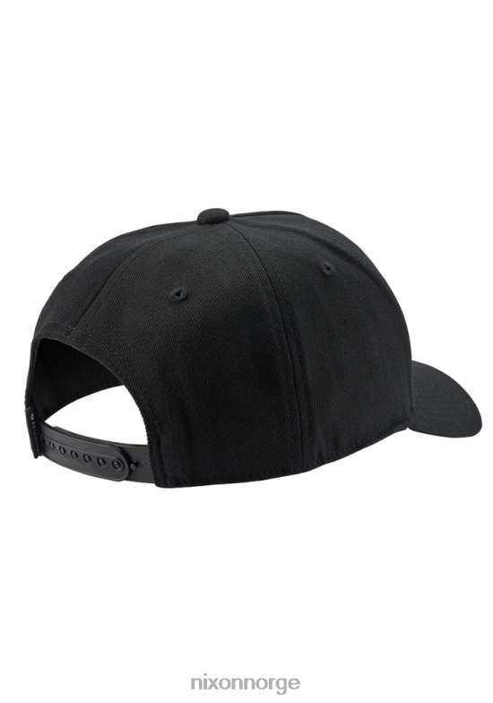 Nixon dypt nede atletisk snapback 42H0X404 tilbehør helt svart/svart