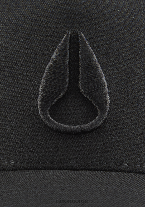 Nixon dypt nede atletisk snapback 42H0X404 tilbehør helt svart/svart