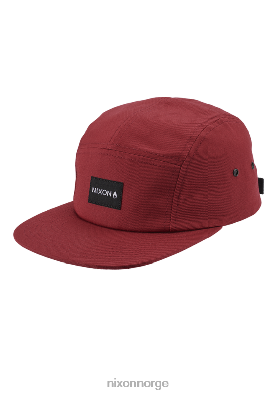 Nixon mikey 5 panel lue 42H0X339 tilbehør burgunder