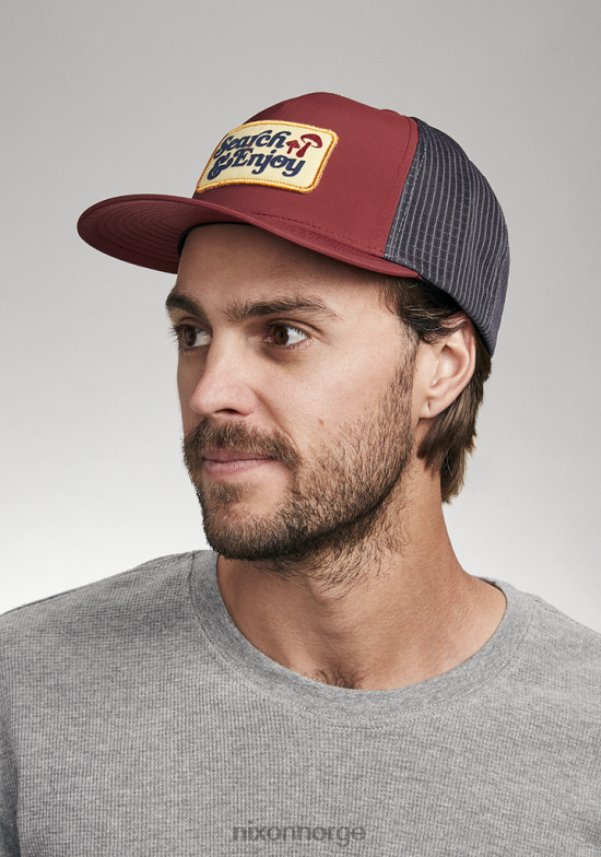 Nixon søk på lastebilsjåfør 42H0X456 tilbehør burgunder/grå