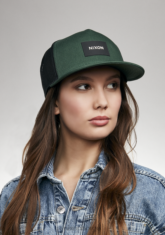Nixon team trucker lue 42H0X439 tilbehør grønn/svart