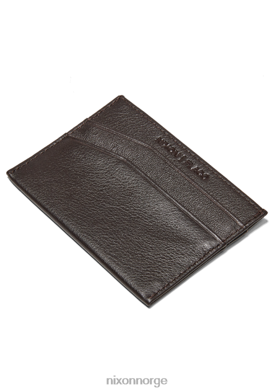 Nixon flaco skinn kort lommebok 42H0X533 tilbehør brun