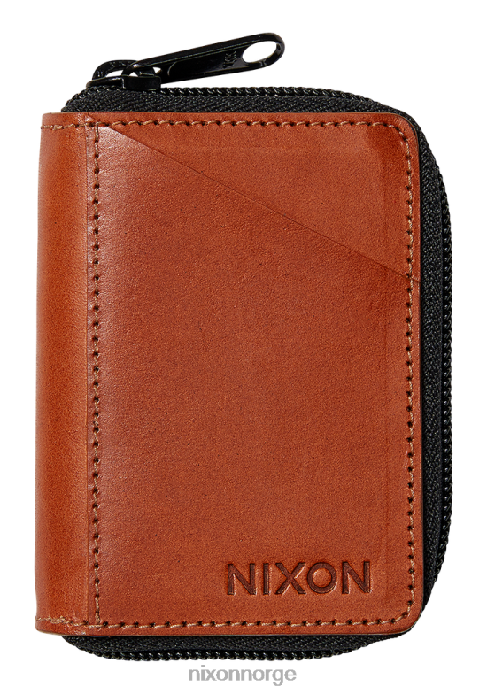 Nixon orbit zip card lær lommebok 42H0X538 tilbehør sal