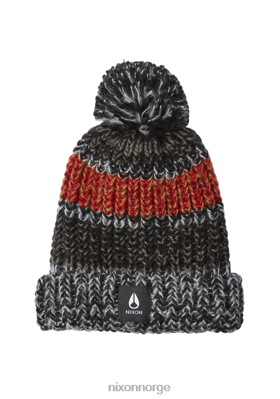 Nixon nelson 42H0X385 tilbehør svart/kull/rød